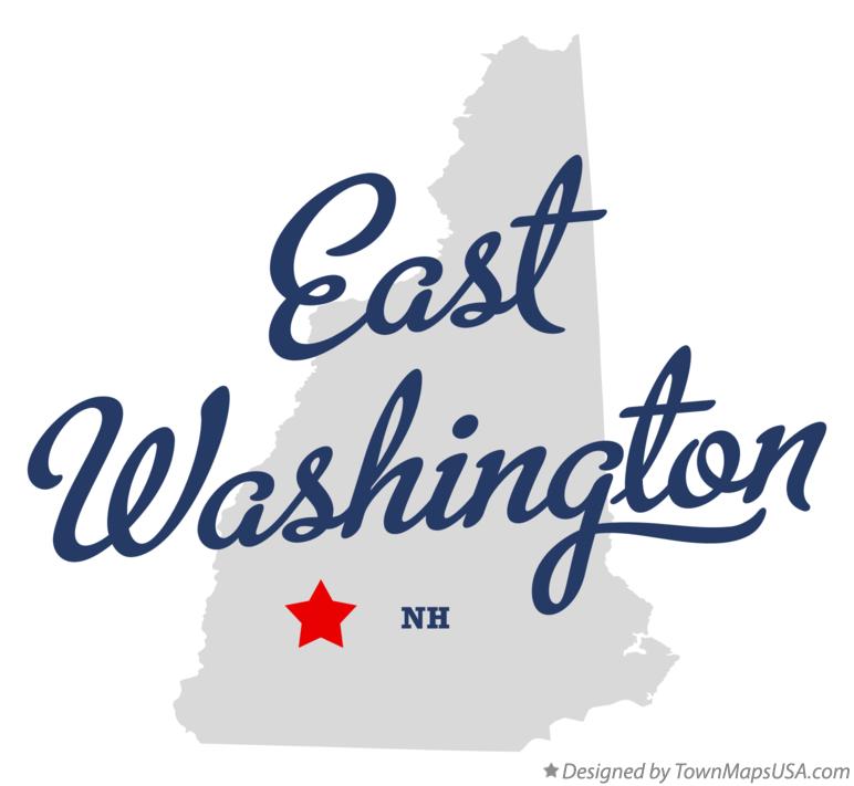 Map of East Washington New Hampshire NH
