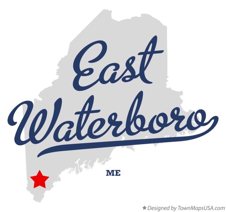 Map of East Waterboro Maine ME