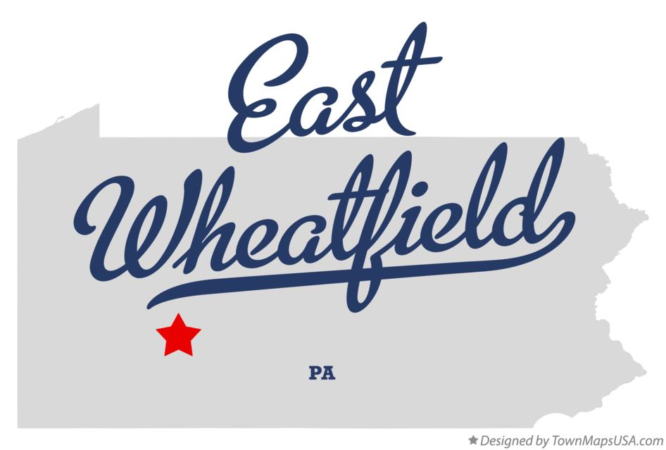 Map of East Wheatfield Pennsylvania PA