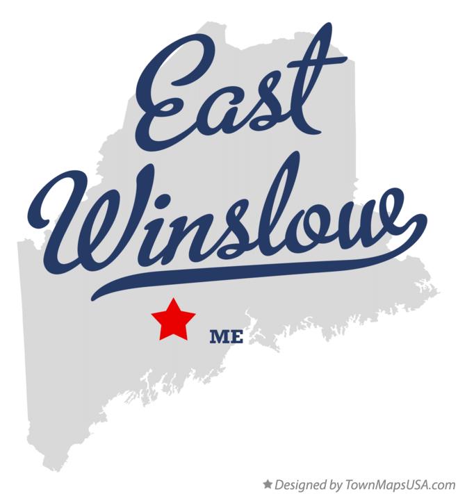 Map of East Winslow Maine ME