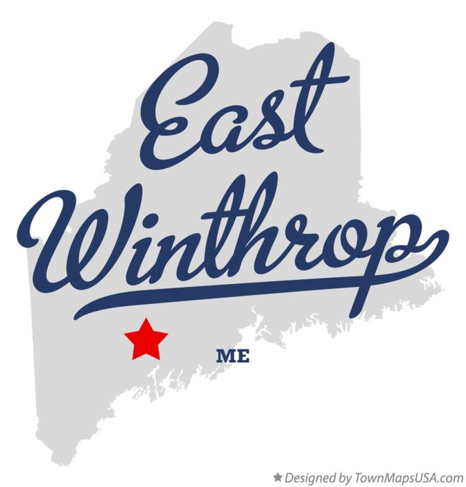 Map of East Winthrop Maine ME