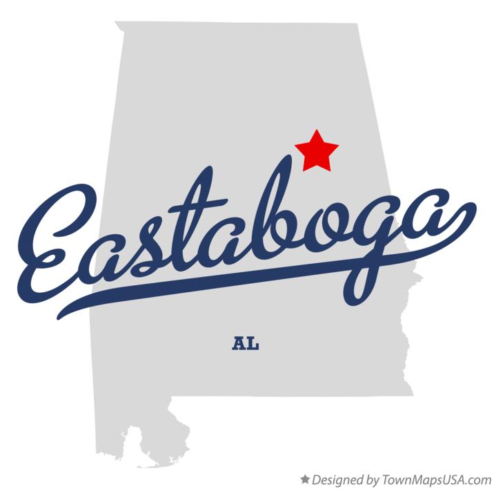 Map of Eastaboga Alabama AL