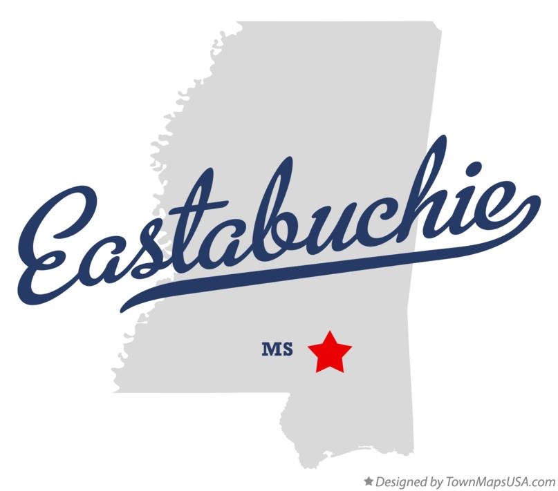 Map of Eastabuchie Mississippi MS