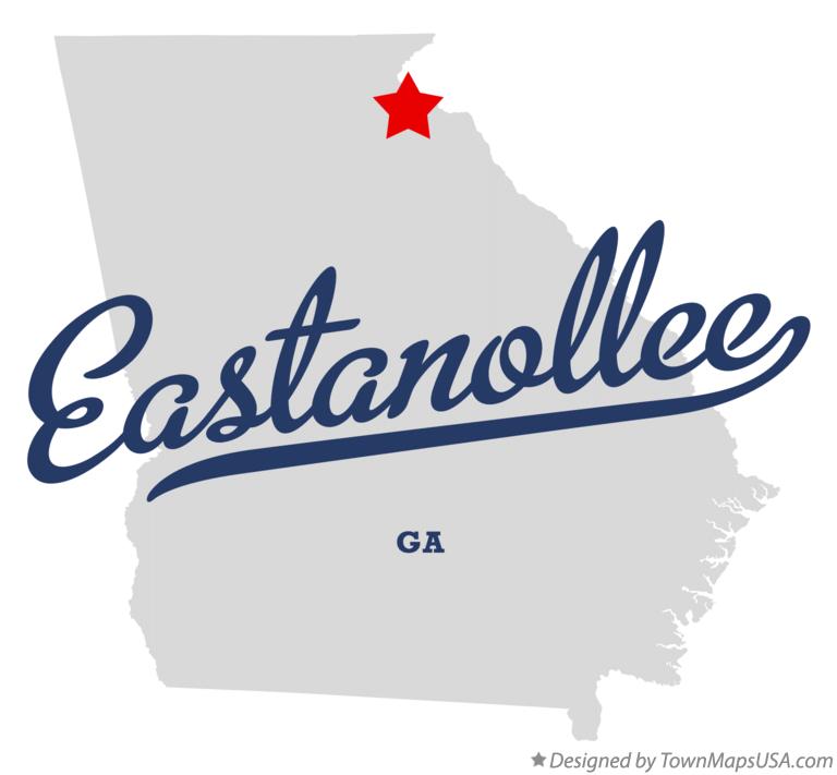 Map of Eastanollee Georgia GA