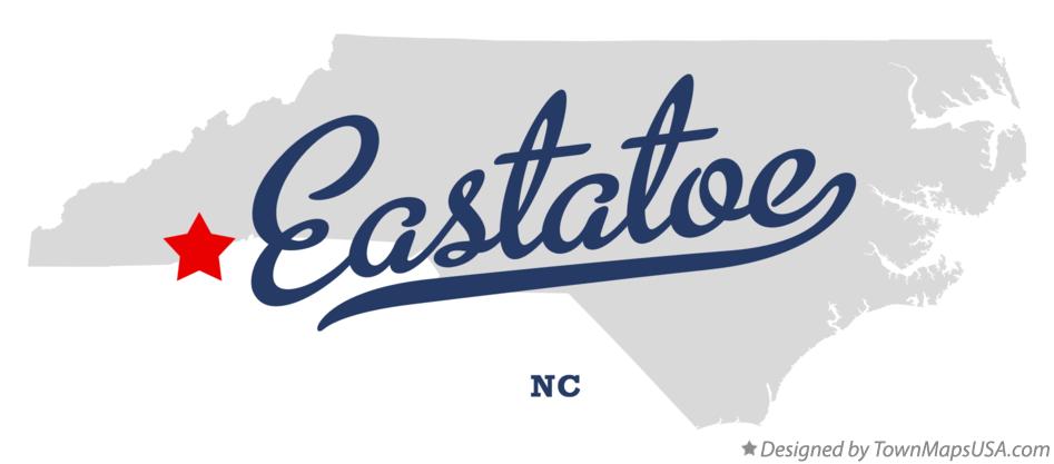 Map of Eastatoe North Carolina NC