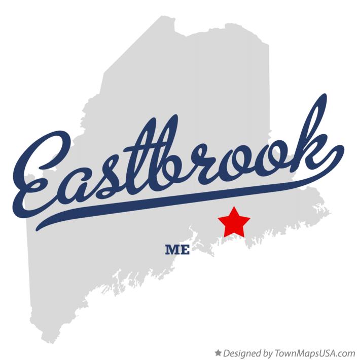 Map of Eastbrook Maine ME