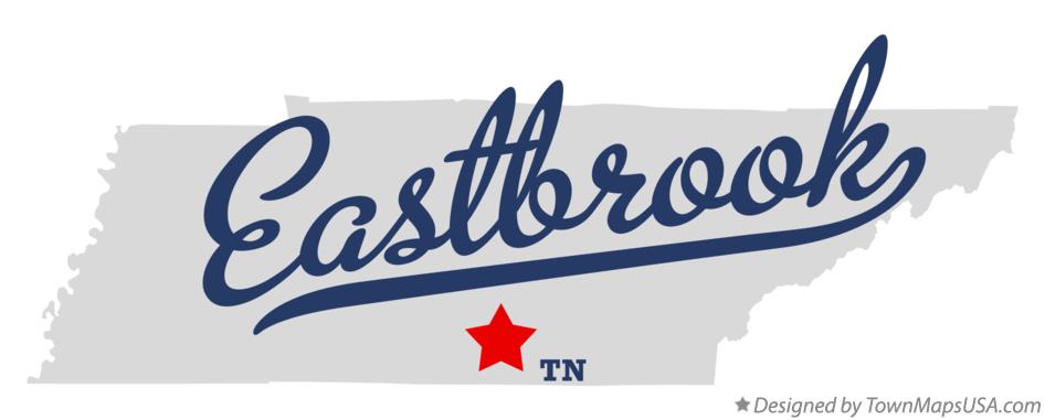 Map of Eastbrook Tennessee TN