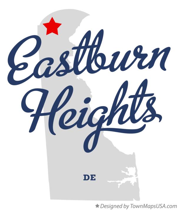 Map of Eastburn Heights Delaware DE
