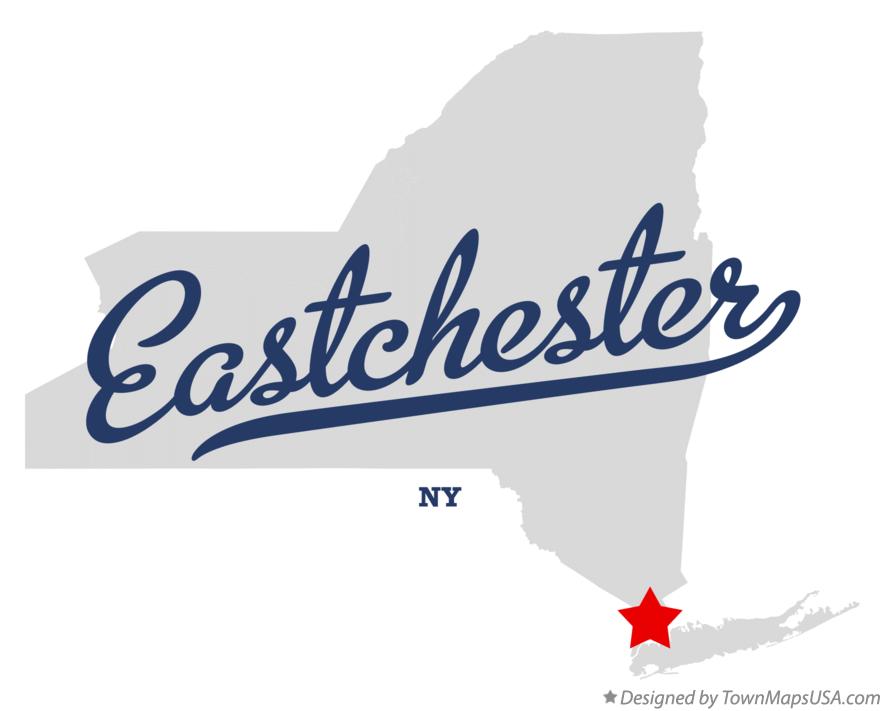 Map of Eastchester New York NY