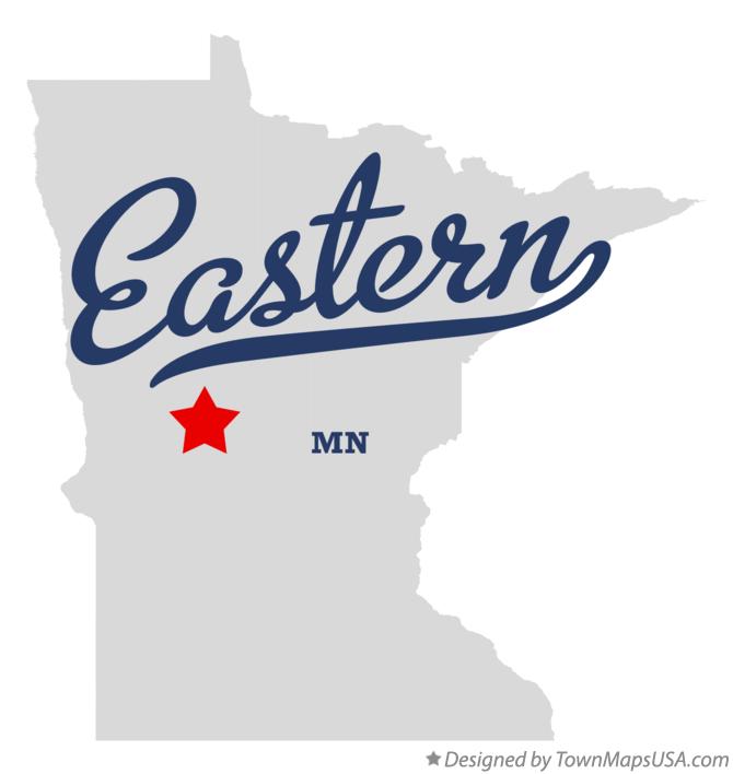 Map of Eastern Minnesota MN