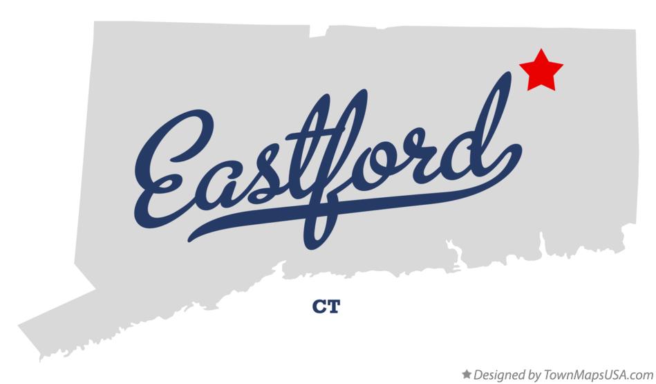 Map of Eastford Connecticut CT