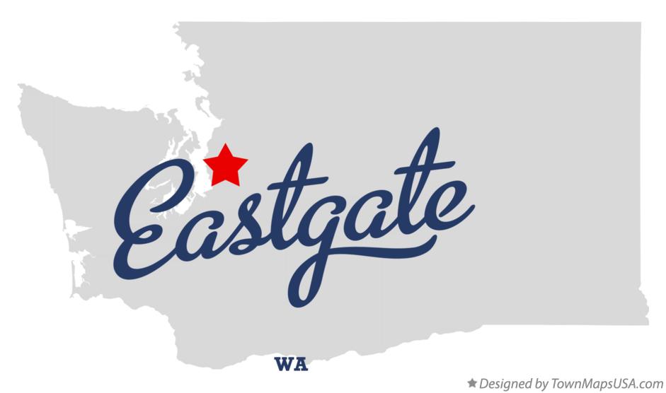 Map of Eastgate Washington WA
