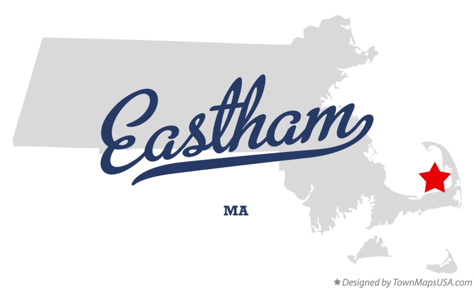 Map of Eastham Massachusetts MA