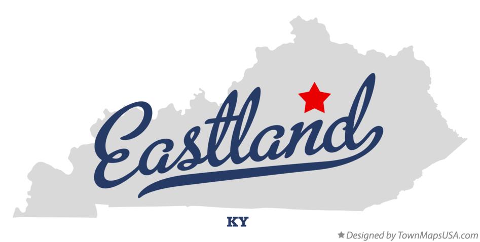 Map of Eastland Kentucky KY
