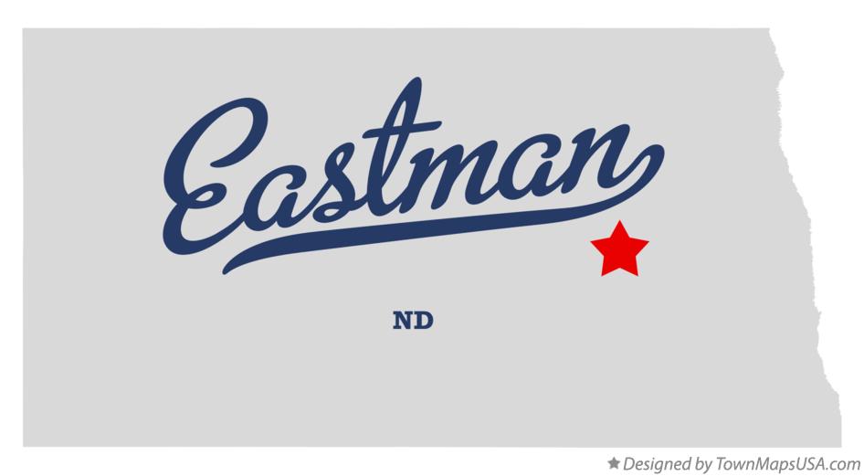 Map of Eastman North Dakota ND