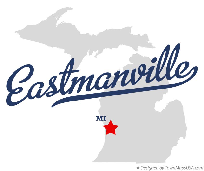 Map of Eastmanville Michigan MI