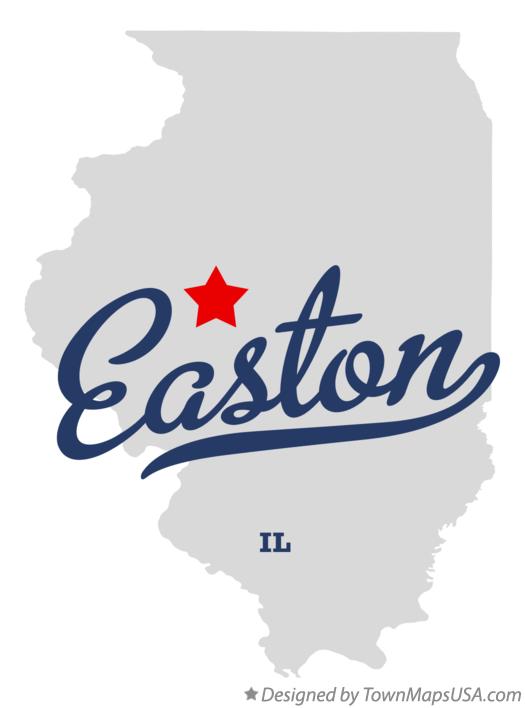 Map of Easton Illinois IL