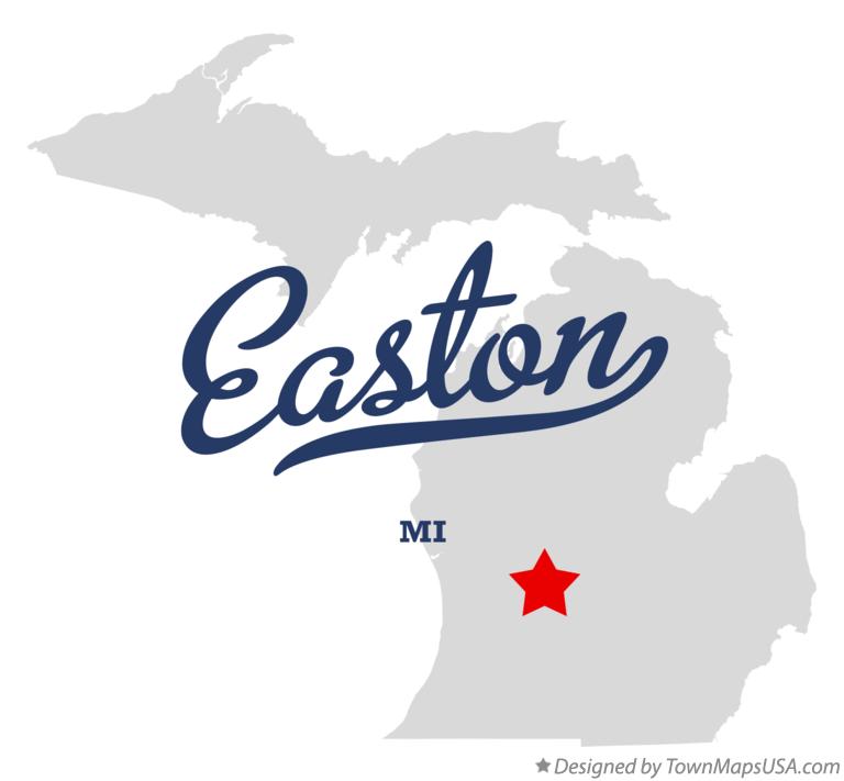 Map of Easton Michigan MI