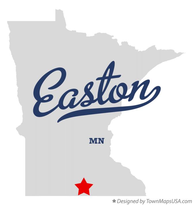 Map of Easton Minnesota MN