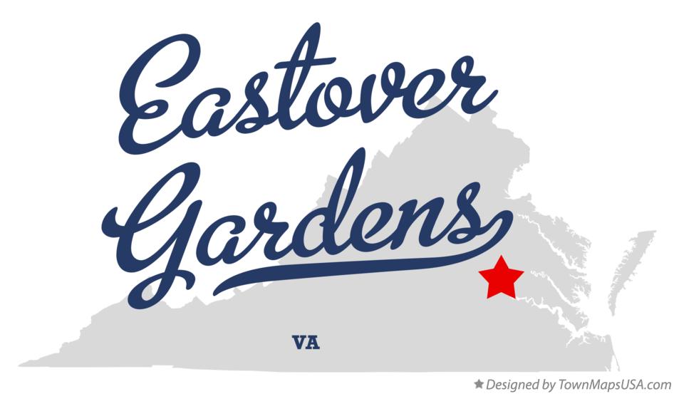 Map of Eastover Gardens Virginia VA