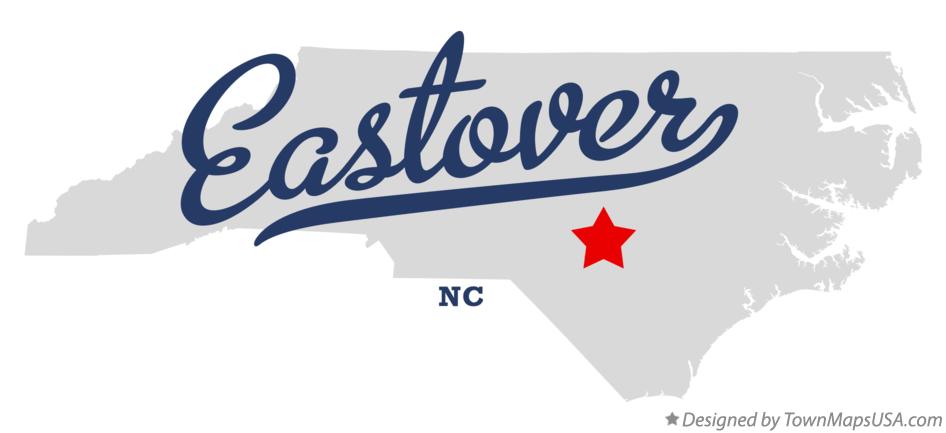 Map of Eastover North Carolina NC