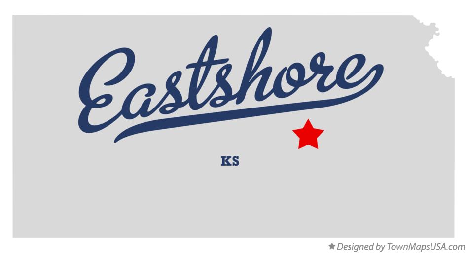 Map of Eastshore Kansas KS