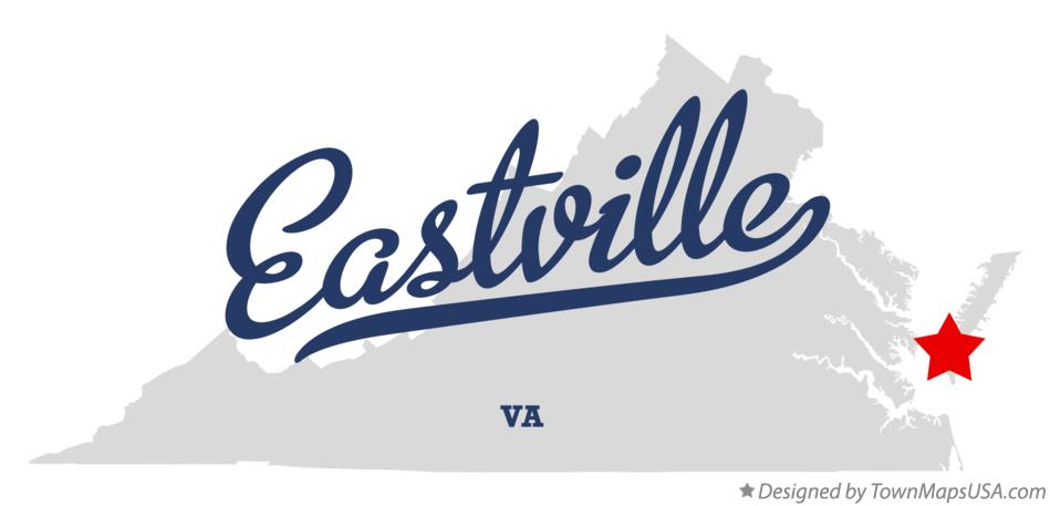 Map of Eastville Virginia VA