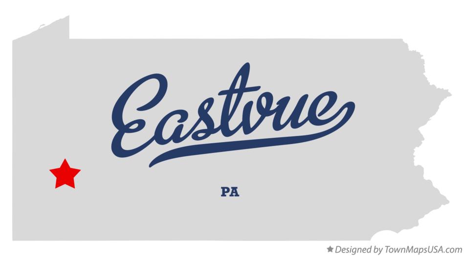 Map of Eastvue Pennsylvania PA