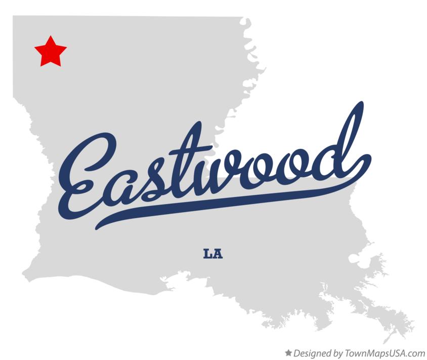 Map of Eastwood Louisiana LA