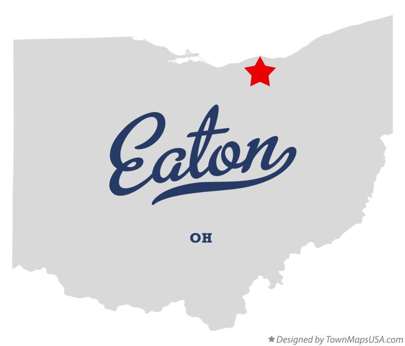 Map of Eaton Ohio OH