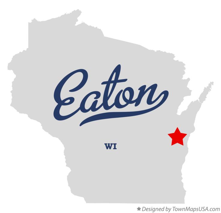 Map of Eaton Wisconsin WI