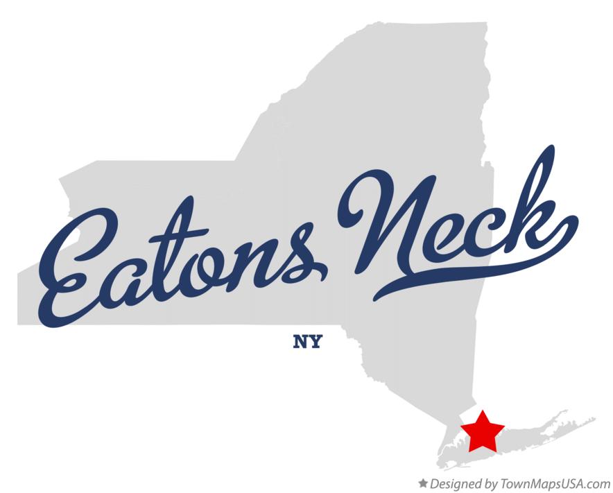 Map of Eatons Neck New York NY