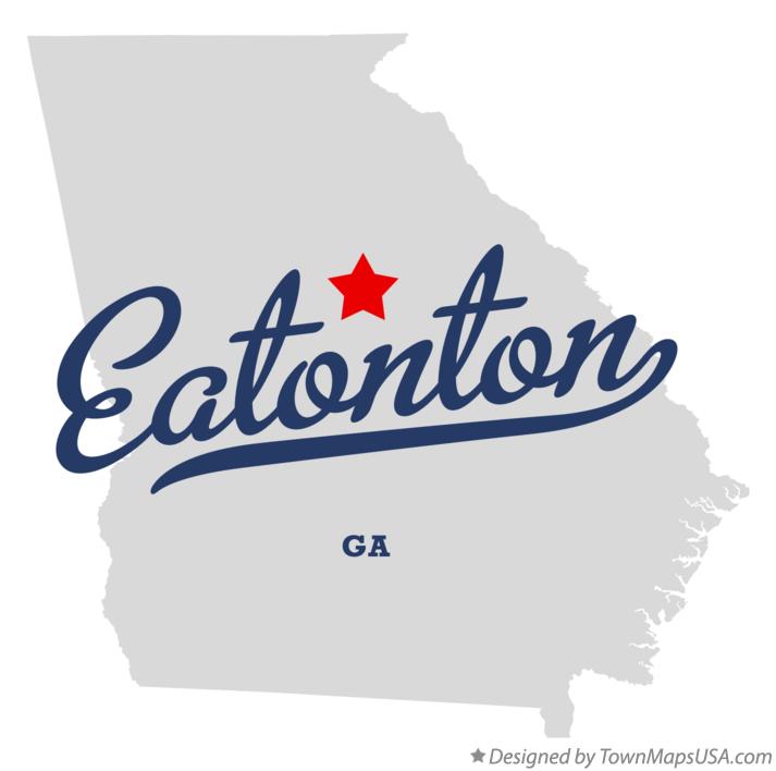 Map of Eatonton Georgia GA