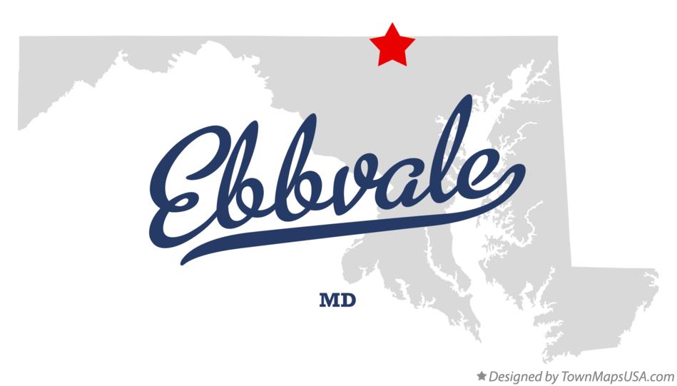 Map of Ebbvale Maryland MD
