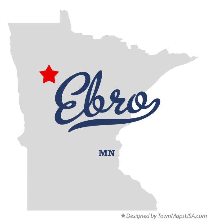 Map of Ebro Minnesota MN