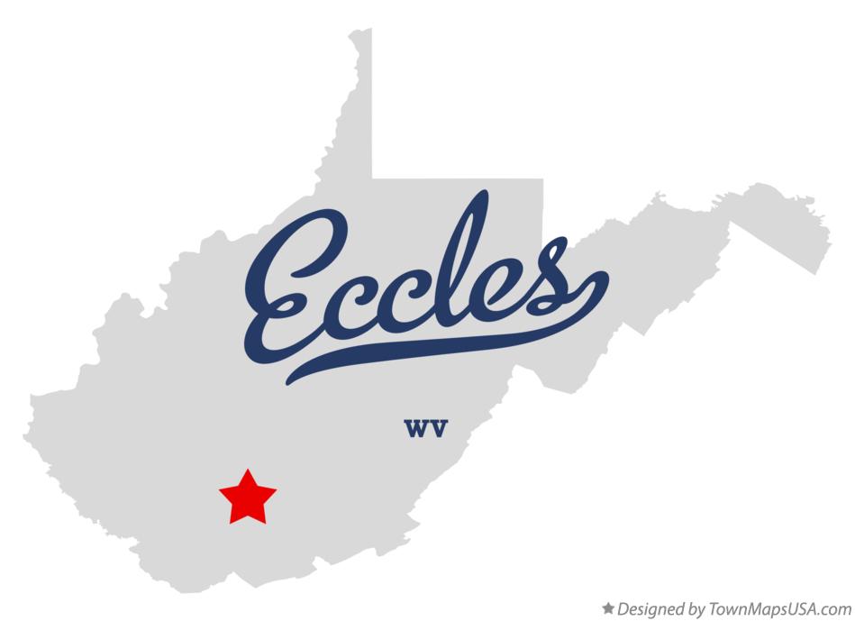 Map of Eccles West Virginia WV