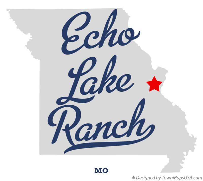 Map of Echo Lake Ranch Missouri MO