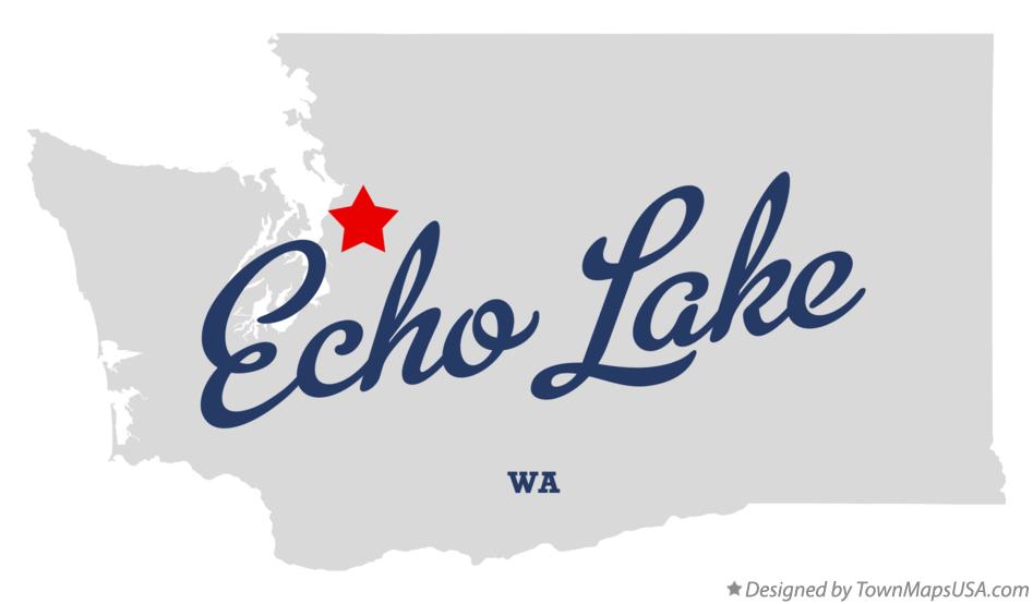 Map of Echo Lake Washington WA