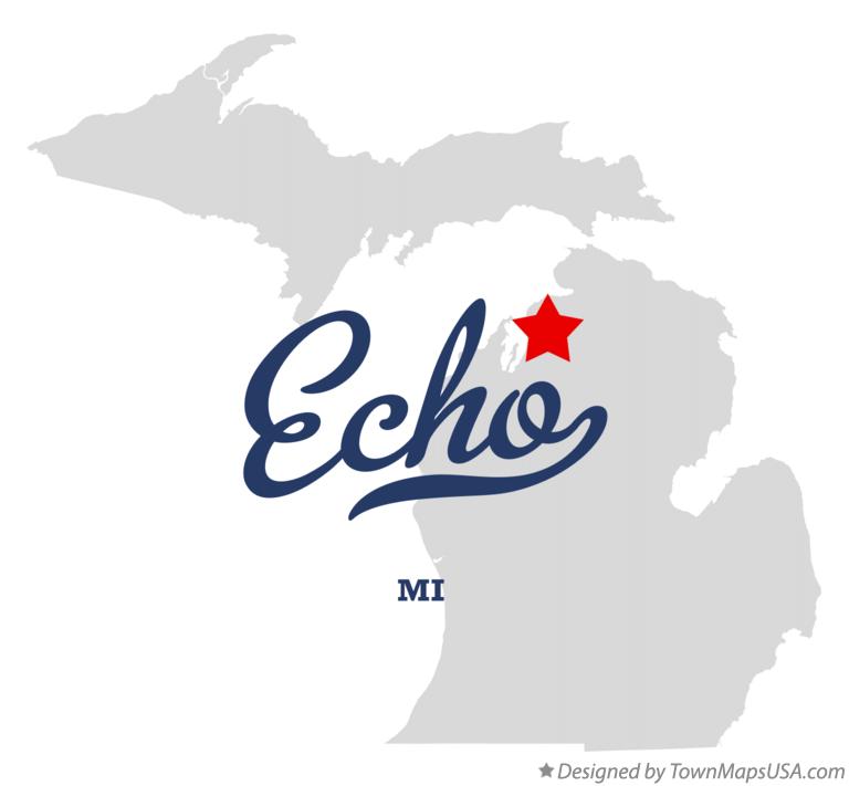 Map of Echo Michigan MI
