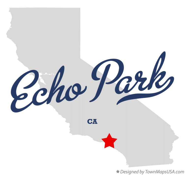 Map of Echo Park California CA