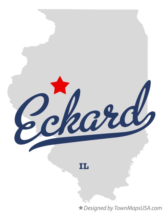 Map of Eckard Illinois IL