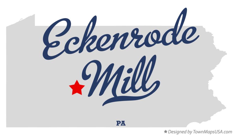 Map of Eckenrode Mill Pennsylvania PA
