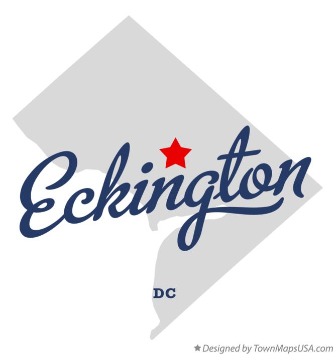 Map of Eckington District Of Columbia DC
