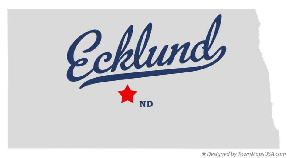 Map of Ecklund North Dakota ND