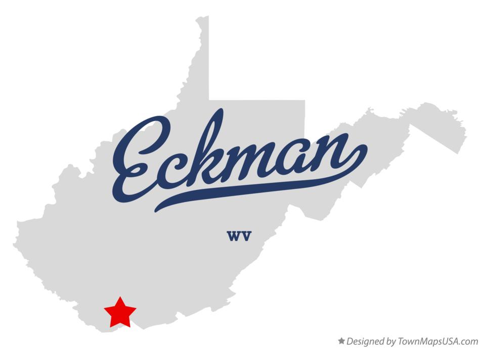 Map of Eckman West Virginia WV