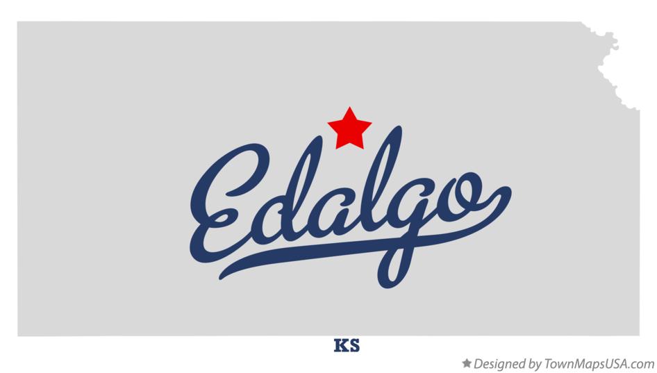 Map of Edalgo Kansas KS