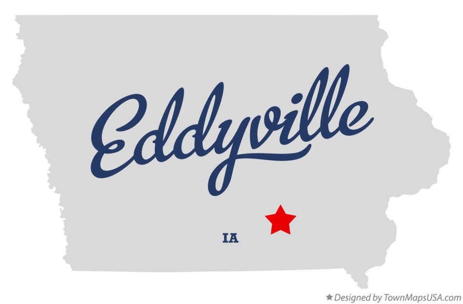 Map of Eddyville Iowa IA