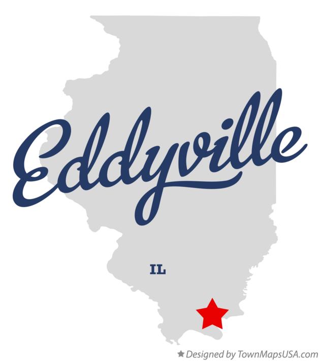 Map of Eddyville Illinois IL
