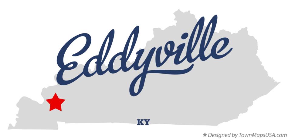 Map of Eddyville Kentucky KY