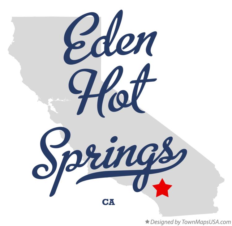 Map of Eden Hot Springs California CA